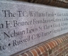 Close up of Donor Wall- University of Richmond